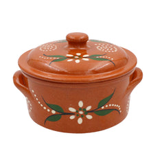 Load image into Gallery viewer, João Vale Hand-painted Traditional Clay Terracotta Cazuela Cooking Pot With Lid
