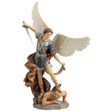 Load image into Gallery viewer, St. Michael the Archangel Statue – Catholic Resin Figurine with Sword, 15”