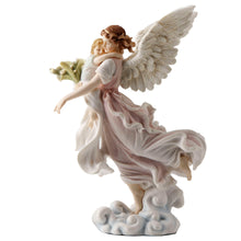Load image into Gallery viewer, Guardian Angel Watching Over Child Statue – Peaceful Angel Figurine