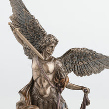 Load image into Gallery viewer, St. Michael the Archangel Statue – Catholic Cold Cast Bronze Figurine with Sword, 9.1”