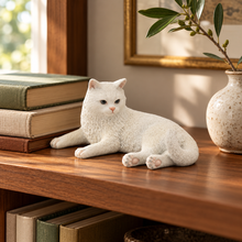 Load image into Gallery viewer, British Shorthair White Cat Figurine, 5.8"