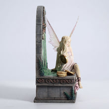 Load image into Gallery viewer, Fairy Wishing Well Lighted Fountain Statue – Fantasy LED Waterfall Figurine, 9.1”