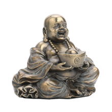 Load image into Gallery viewer, Laughing Buddha Statue Holding Yuanbao with Two Hands