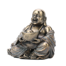 Load image into Gallery viewer, Laughing Buddha Statue Holding Yuanbao with Two Hands