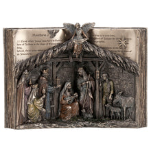 Load image into Gallery viewer, Holy Bible Nativity Set – Bronze Finish Religious Sculpture