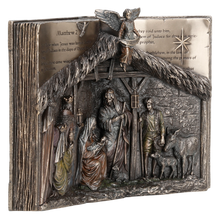 Load image into Gallery viewer, Holy Bible Nativity Set – Bronze Finish Religious Sculpture