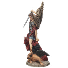 Load image into Gallery viewer, St. Michael the Archangel Statue – Catholic Resin Figurine with Sword, 6.4”