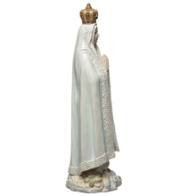 Load image into Gallery viewer, Our Lady of Fatima Figurine with Crown and Rosary