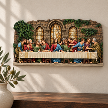 Load image into Gallery viewer, Jesus and the Last Supper Polystone Wall Plaque, 16.4"