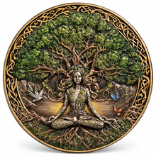 Load image into Gallery viewer, Goddess Under the Tree of Life Wall Plaque, 6.3"