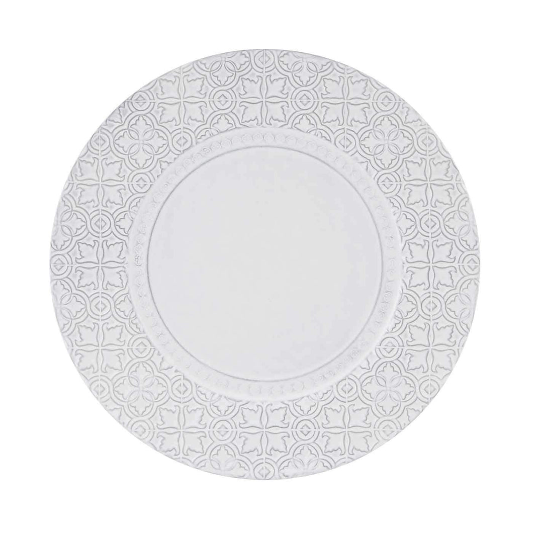 Bordallo Pinheiro Rua Nova Antique White Charger Plate