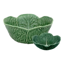 Load image into Gallery viewer, Bordallo Pinheiro Cabbage 5 Piece Salad Serving Set, Green
