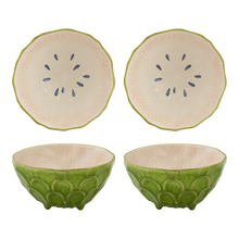 Load image into Gallery viewer, Bordallo Pinheiro Tropical Fruits Annona Bowl, Set of 4