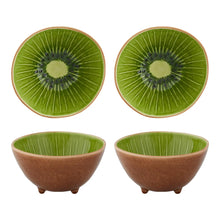 Load image into Gallery viewer, Bordallo Pinheiro Tropical Fruits Kiwi Bowl, Set of 4