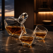Load image into Gallery viewer, Vista Alegre Carrossel Whisky Decanter and 2 Old Fashion Cups