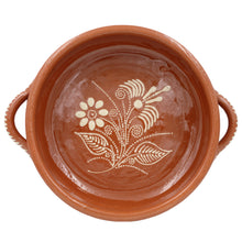 Load image into Gallery viewer, Traditional Portuguese Clay Terracotta Hand-Painted Cazuela Cooking Pot, Casserole Baking Dish