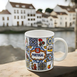 Traditional Portugal Icons Ceramic Mug with Gift Box