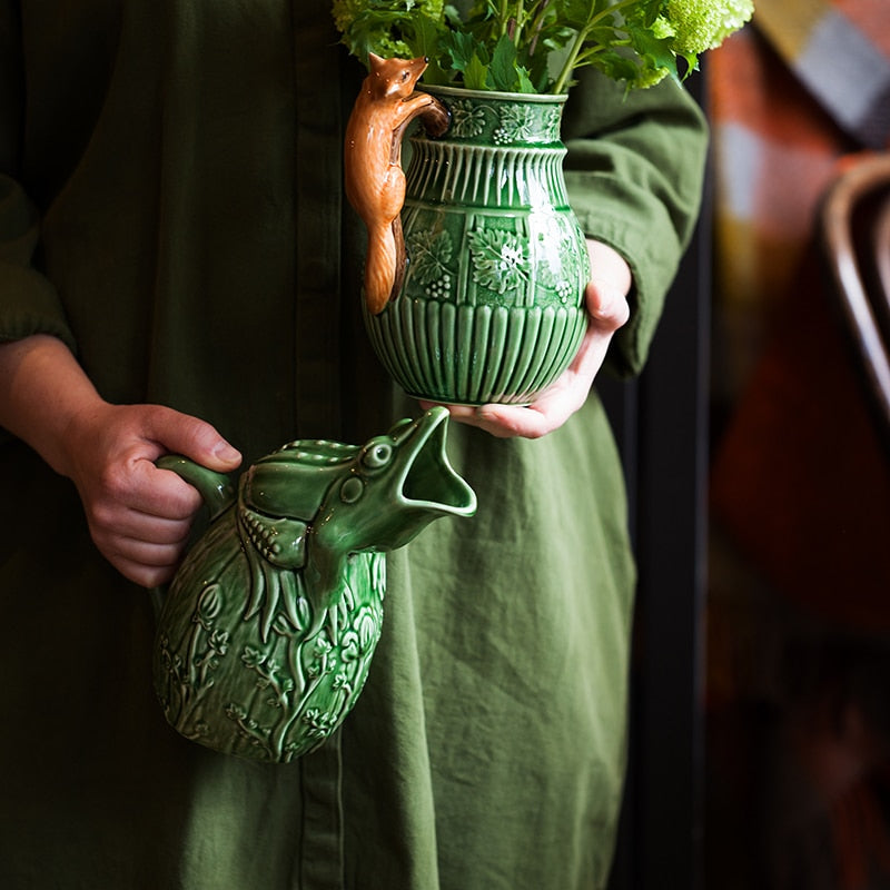 Bordallo Pinheiro Fox Pitcher – Portugalia Sales Inc