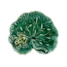 Load image into Gallery viewer, Bordallo Pinheiro Countryside Leaves Geranium Leaf with Frog