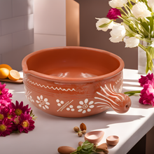 Load image into Gallery viewer, Traditional Portuguese Clay Terracotta Cazuela Cooking Pot, Casserole Baking Dish
