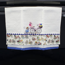 Load image into Gallery viewer, 100% Cotton Decorative Kitchen Dish Towel with Border - Made in Portugal - Cats