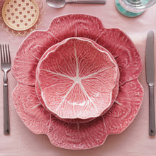 Load image into Gallery viewer, Bordallo Pinheiro Cabbage Pink Charger Plate