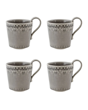 Load image into Gallery viewer, Bordallo Pinheiro Rua Nova Anthracite Mug, Set of 4
