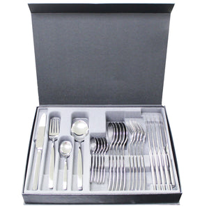 Dalper New York 24-Piece Silverware Flatware Cutlery Stainless Steel 6 Person Set
