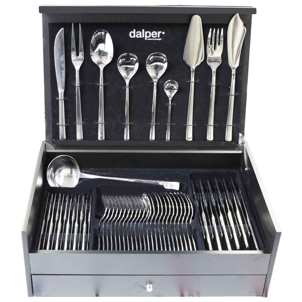 Dalper Oneda 130-Piece Silverware Flatware Cutlery Stainless Steel 12 Person Set