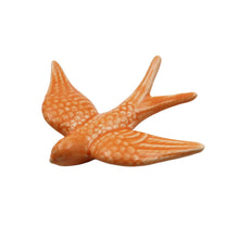 Load image into Gallery viewer, Hand-painted Portuguese Ceramic Orange Swallow, Set of 2
