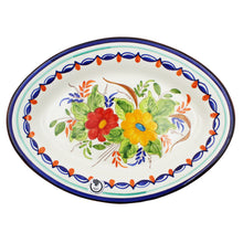 Load image into Gallery viewer, Hand-painted Portuguese Pottery Clay Terracotta Serving Platter