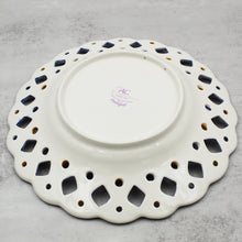 Load image into Gallery viewer, Hand-Painted Traditional Floral Blue Porto Portugal 11" Decorative Plate