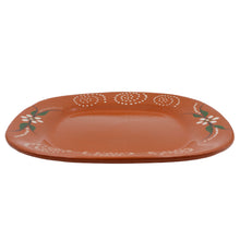 Load image into Gallery viewer, João Vale Hand-Painted Traditional Terracotta Sqaure Dinner Plate, Set of 4