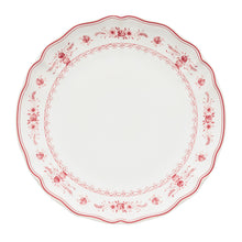 Load image into Gallery viewer, Costa Nova Vila White & Red Dinner Plate Set