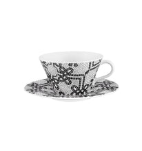 Load image into Gallery viewer, Vista Alegre Portuguese Cobblestone Tea Cups & Saucers, Set of 2