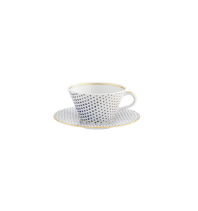 Vista Alegre Constellation d'Or Tea Cup and Saucer, Set of 2