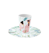 Load image into Gallery viewer, Vista Alegre Escape Goat Coffee Cup with Saucer VI - Set of 2
