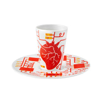 Load image into Gallery viewer, Vista Alegre Escape Goat Coffee Cup with Saucer XIII - Set of 2