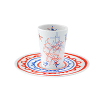 Load image into Gallery viewer, Vista Alegre Escape Goat Coffee Cup with Saucer XLV - Set of 2
