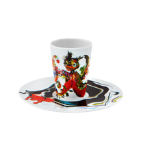 Load image into Gallery viewer, Vista Alegre Escape Goat Coffee Cup with Saucer XXX - Set of 2
