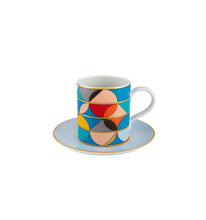 Load image into Gallery viewer, Vista Alegre Futurismo Tea Cup with Saucer
