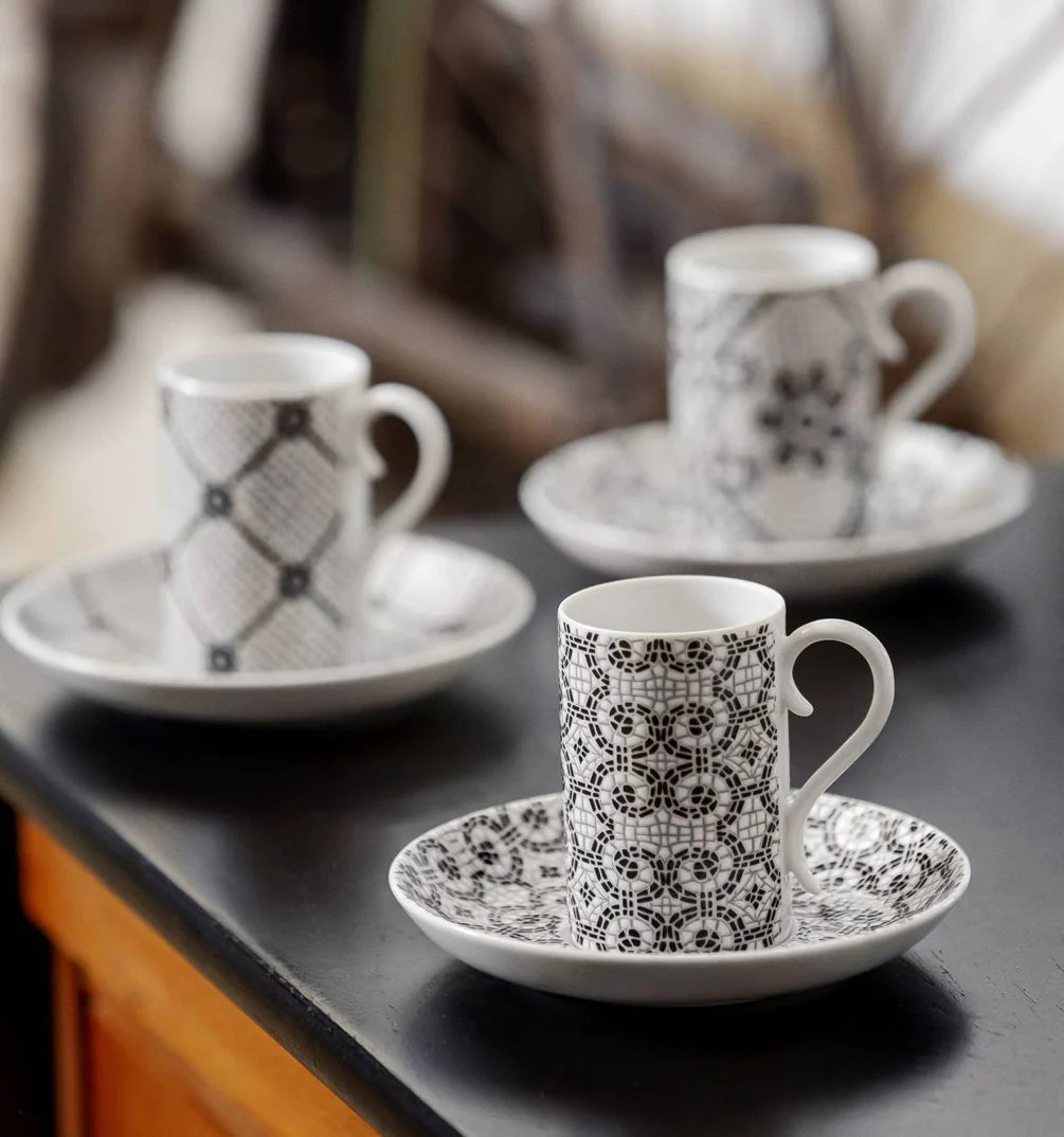 Vista Alegre Collection Olhar o Brasil Set 4 coffee cups and saucer  Windows, Newformsdesign, coffee cups