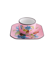 Load image into Gallery viewer, Vista Alegre Fête Vos Jeux Coffee Cups and Saucers, Set of 4