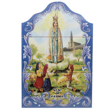 Load image into Gallery viewer, Our Lady of Fatima Apparition Portuguese Ceramic Tile Art Wall Panel Mural Decor