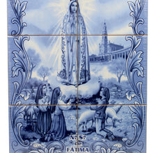 Load image into Gallery viewer, Our Lady of Fatima Apparition Portuguese Ceramic Tile Art Wall Panel Mural Decor