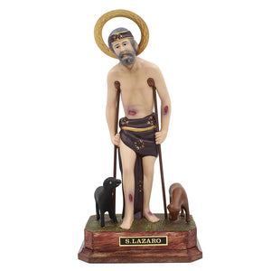 11" Inch Saint Lazarus Religious Statue Made in Portugal