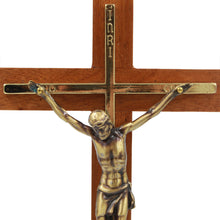 Load image into Gallery viewer, 13.5&quot; Wooden Wall Crucifix Jesus Christ Cross
