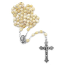 Load image into Gallery viewer, Honey Glass Beads Our Lady of Fatima Catholic Rosary
