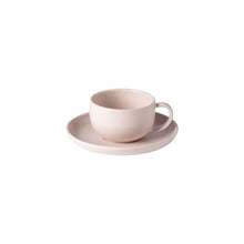 Load image into Gallery viewer, Casafina Pacifica 7 oz. Marshmallow Rose Tea Cup and Saucer Set
