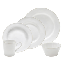 Load image into Gallery viewer, Costa Nova Beja White Cream 5 Piece Place Setting
